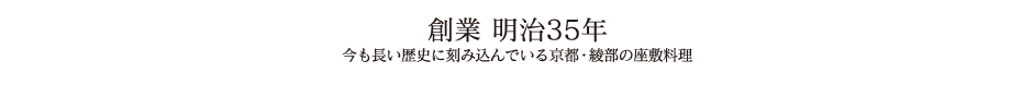 創業　明治35年